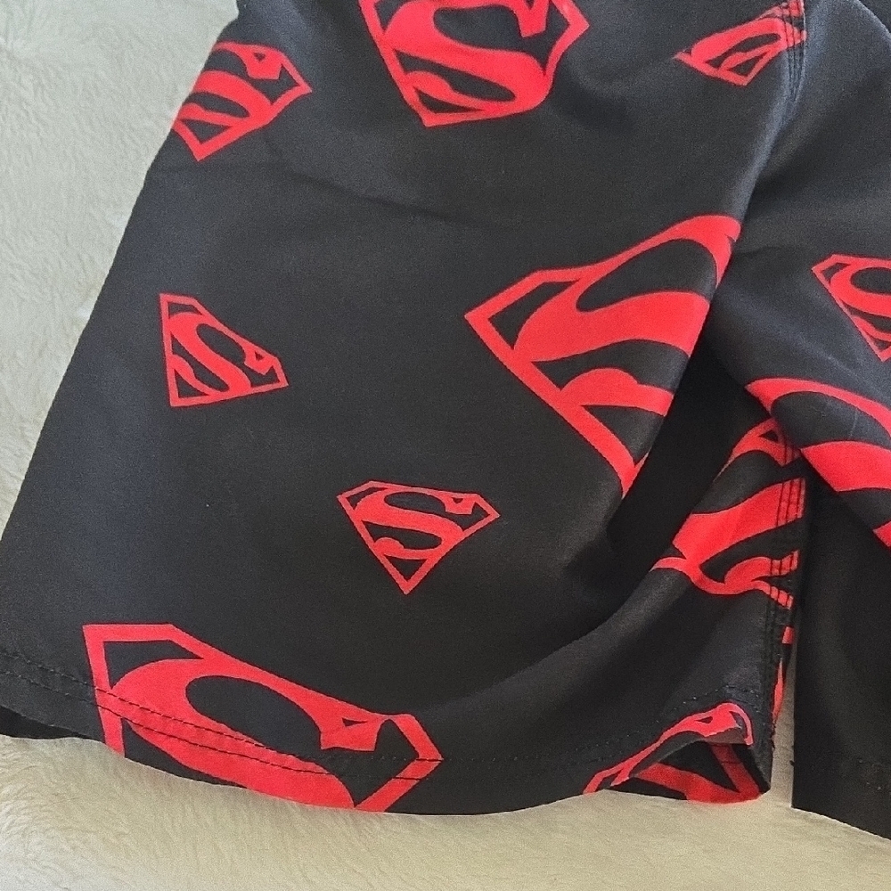 DC Comics Kids Black and Red Superman Shorts - Picture 9 of 11